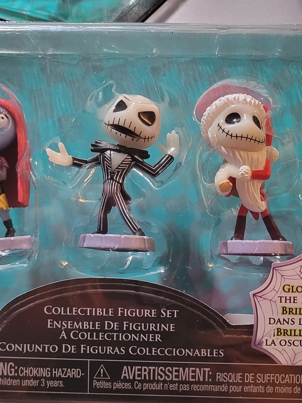 Disney Jack Skellington Mini Figure - Black & White with Purple Base